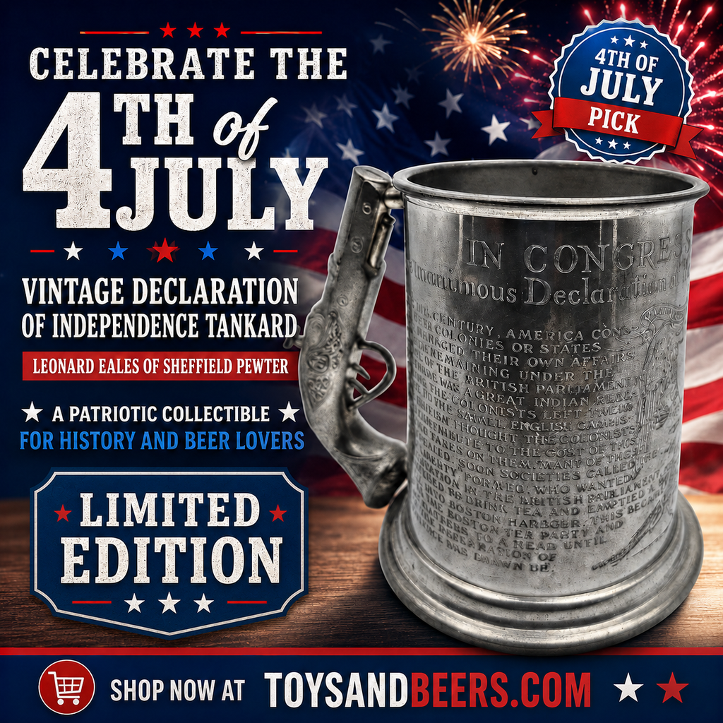 4 of July- Declaration of Independence Tankard Leonard Eales of Sheffield Pewter