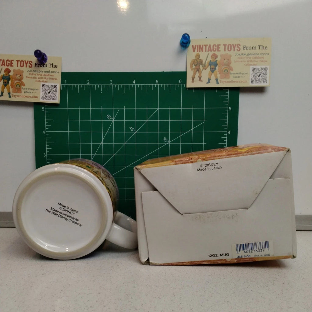 Vintage 90s Walt Disney Mary Poppins Coffee Mug pink inside- Made In Japan