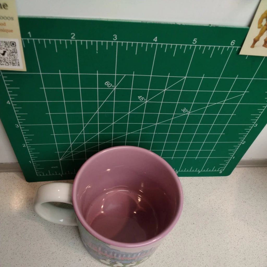 Vintage 90s Walt Disney Mary Poppins Coffee Mug pink inside- Made In Japan