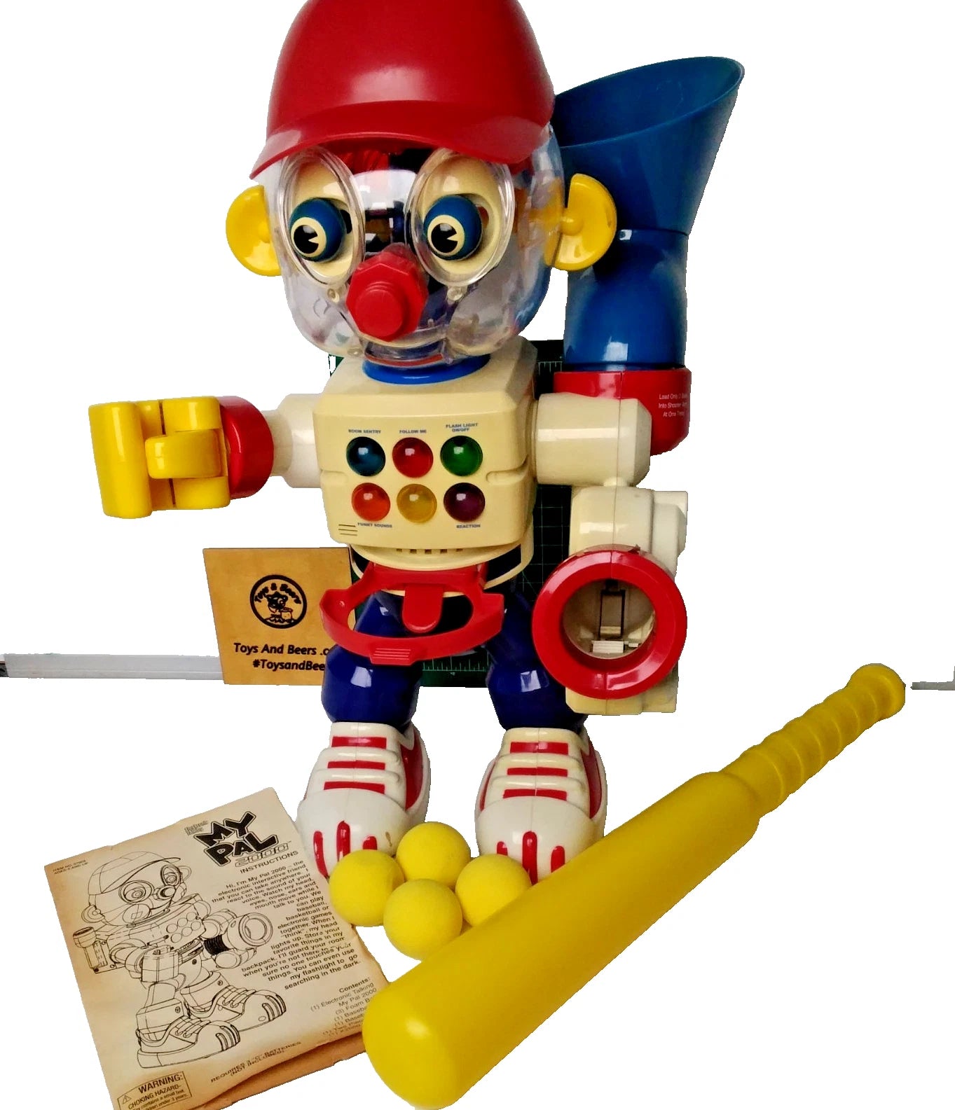 Working -Vintages My Pal Talking Toy Robot Marvel Entertainment 1999-