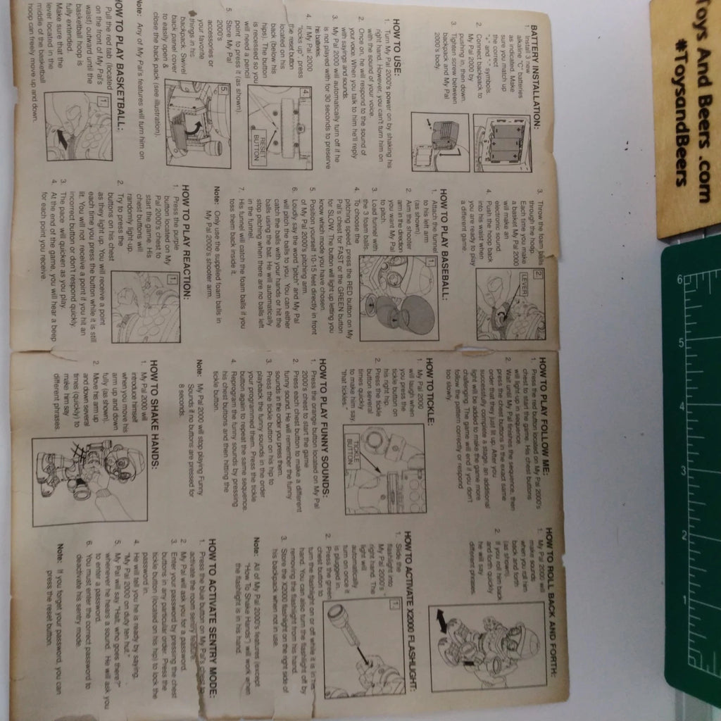 Working -Vintages My Pal Talking Toy Robot Marvel Entertainment 1999-