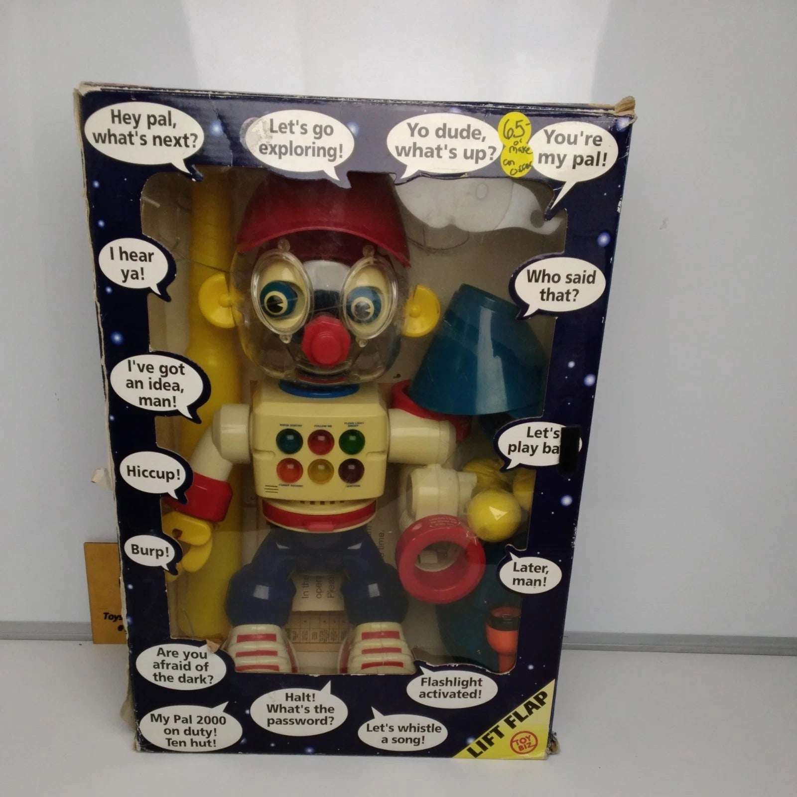 Working -Vintages My Pal Talking Toy Robot Marvel Entertainment 1999-