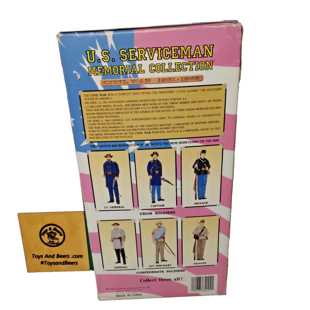 1996 US Serviceman Memorial Collection Union Captain Civil War Action Figure