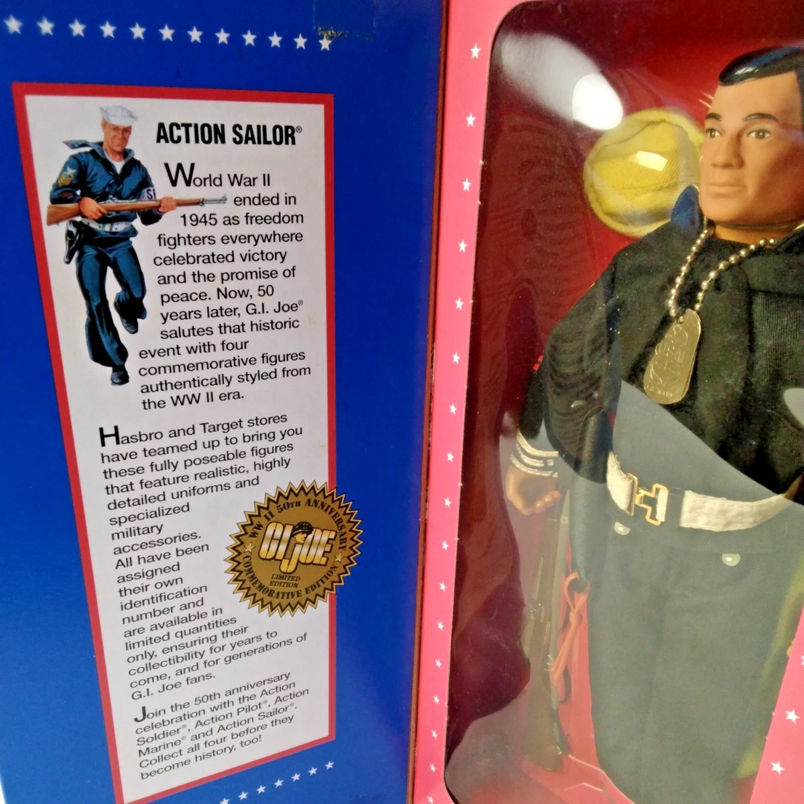 1995 GI Joe Action Sailor Action Figure 12" Tall 27617 Hasbro G.I. Joe New