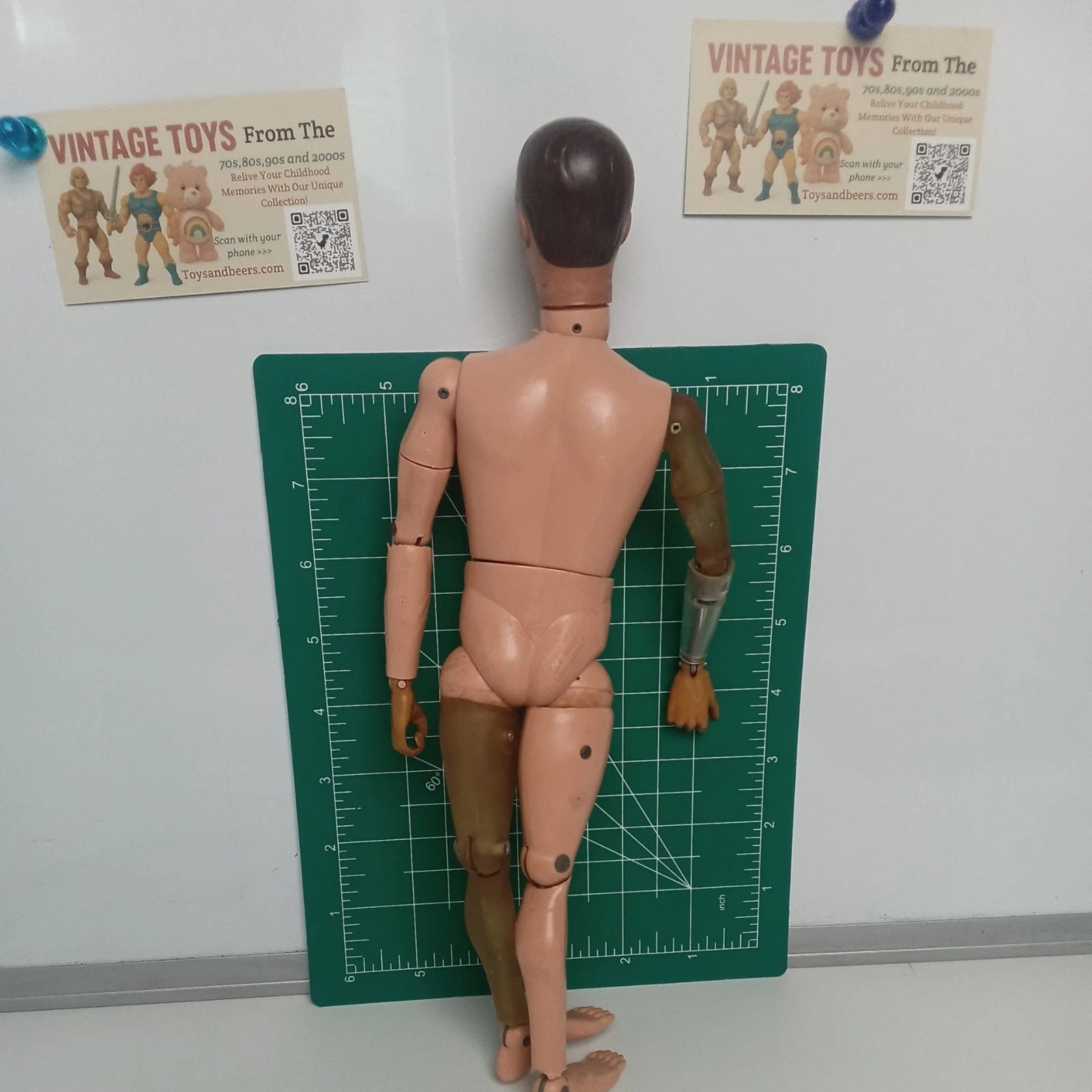 Vintage GI Joe Action Figure Adventure Team Mike Powers Atomic Man Bionic 12"