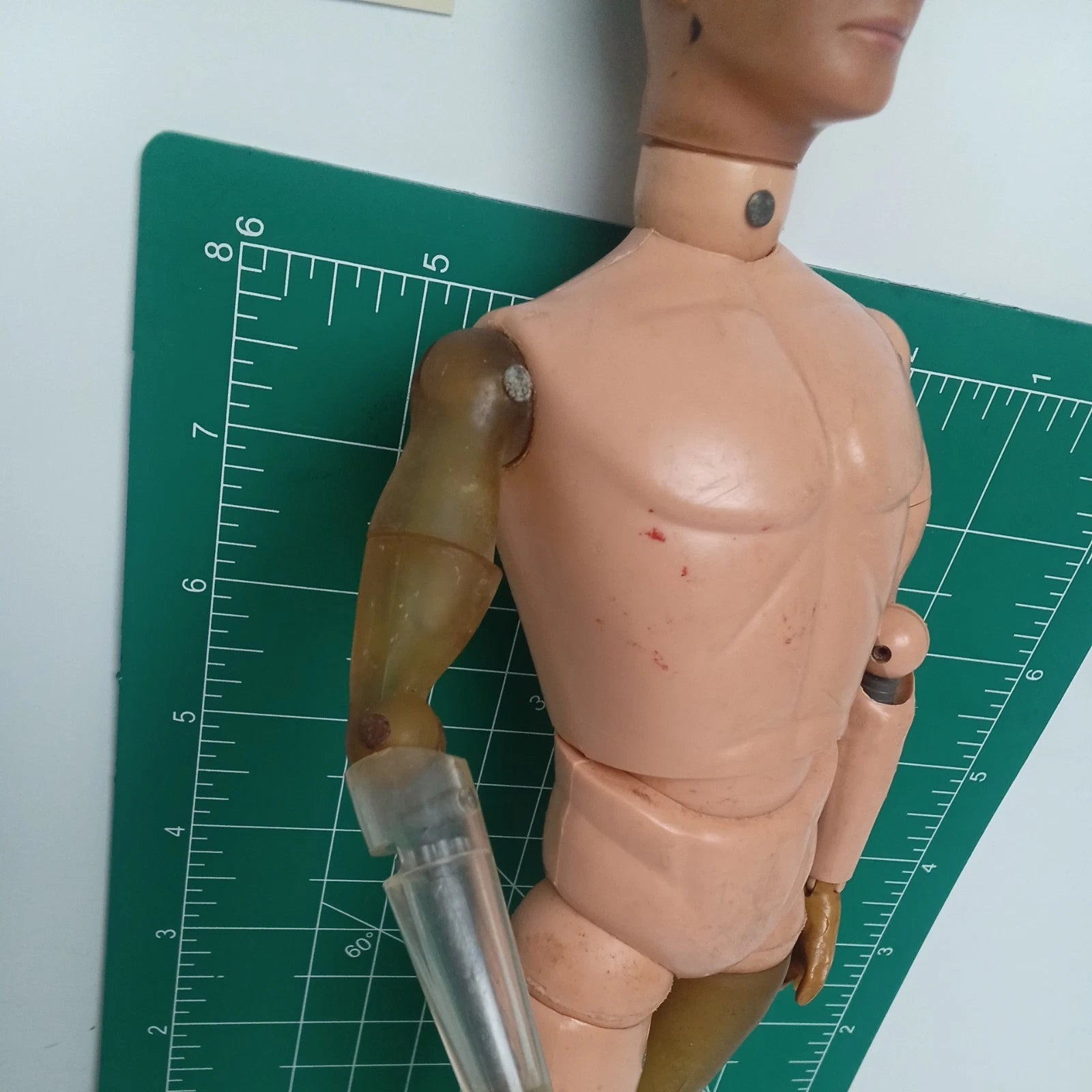 Vintage GI Joe Action Figure Adventure Team Mike Powers Atomic Man Bionic 12"