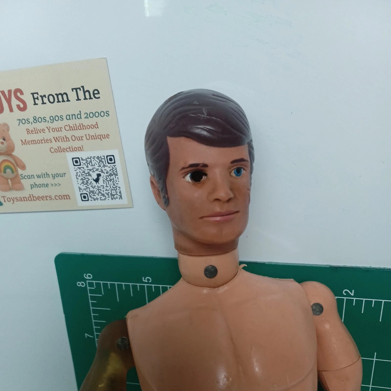 Vintage GI Joe Action Figure Adventure Team Mike Powers Atomic Man Bionic 12"