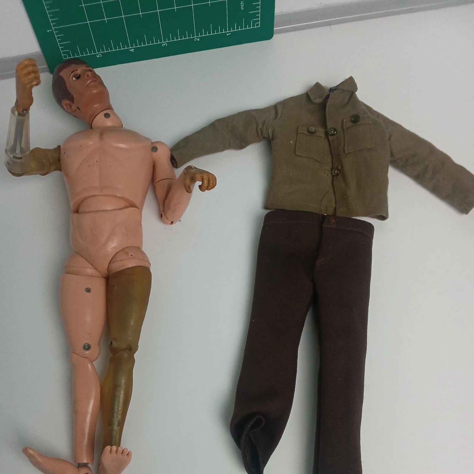 Vintage GI Joe Action Figure Adventure Team Mike Powers Atomic Man Bionic 12"