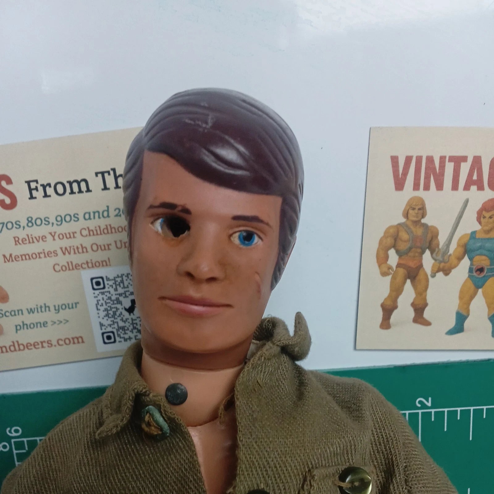 Vintage GI Joe Action Figure Adventure Team Mike Powers Atomic Man Bionic 12"