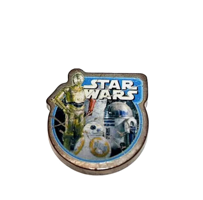 RARE! Authentic STAR WARS Shoe Charm (Jibbitz) Metal with R2D2 3CPO