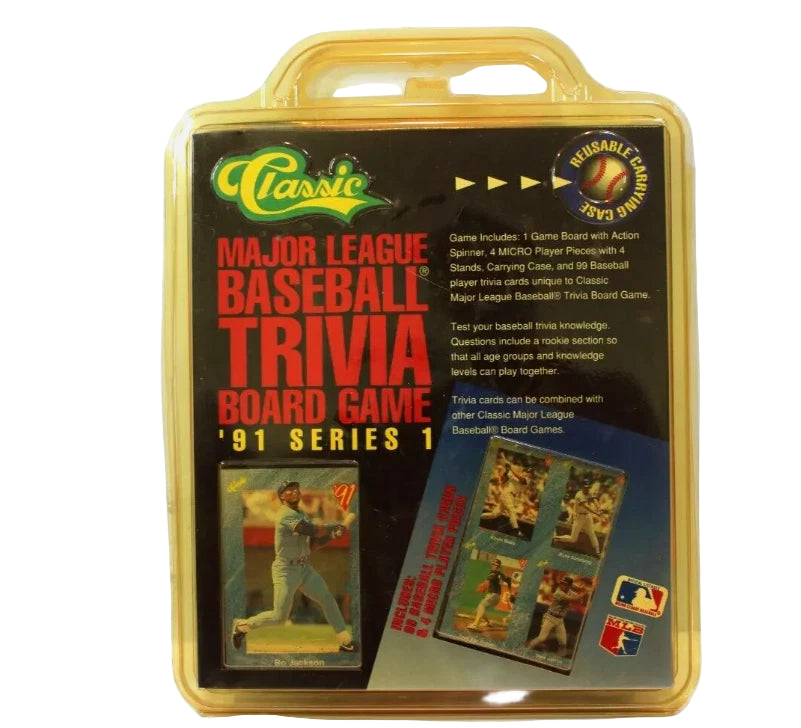 1991 Classic Major League Baseball Trivia Board Game Series 1 Bo Jackson Sealed