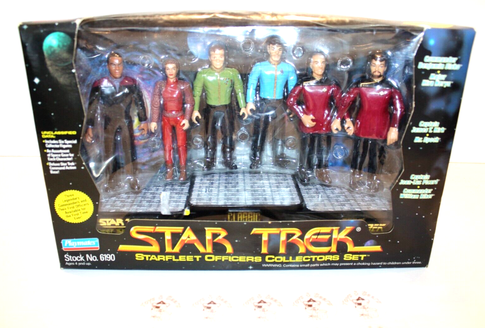 Star Trek Starfleet Officers Collectors Set Action Figures Mint Sealed 1994